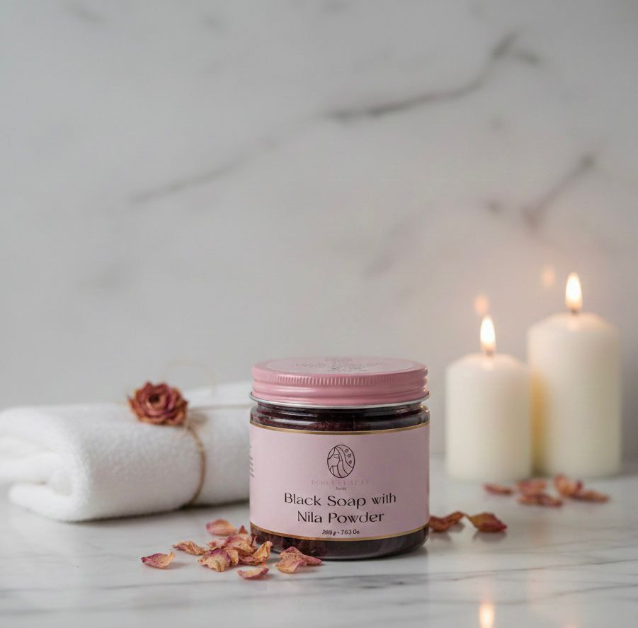 Black Soap with Nila(BlueIndigo)صابون النيلة الزرقاء